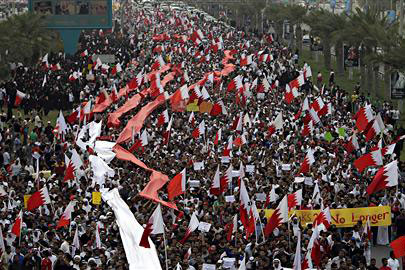 100 000 manifestants au Bahrein : un printemps chasse l’autre
